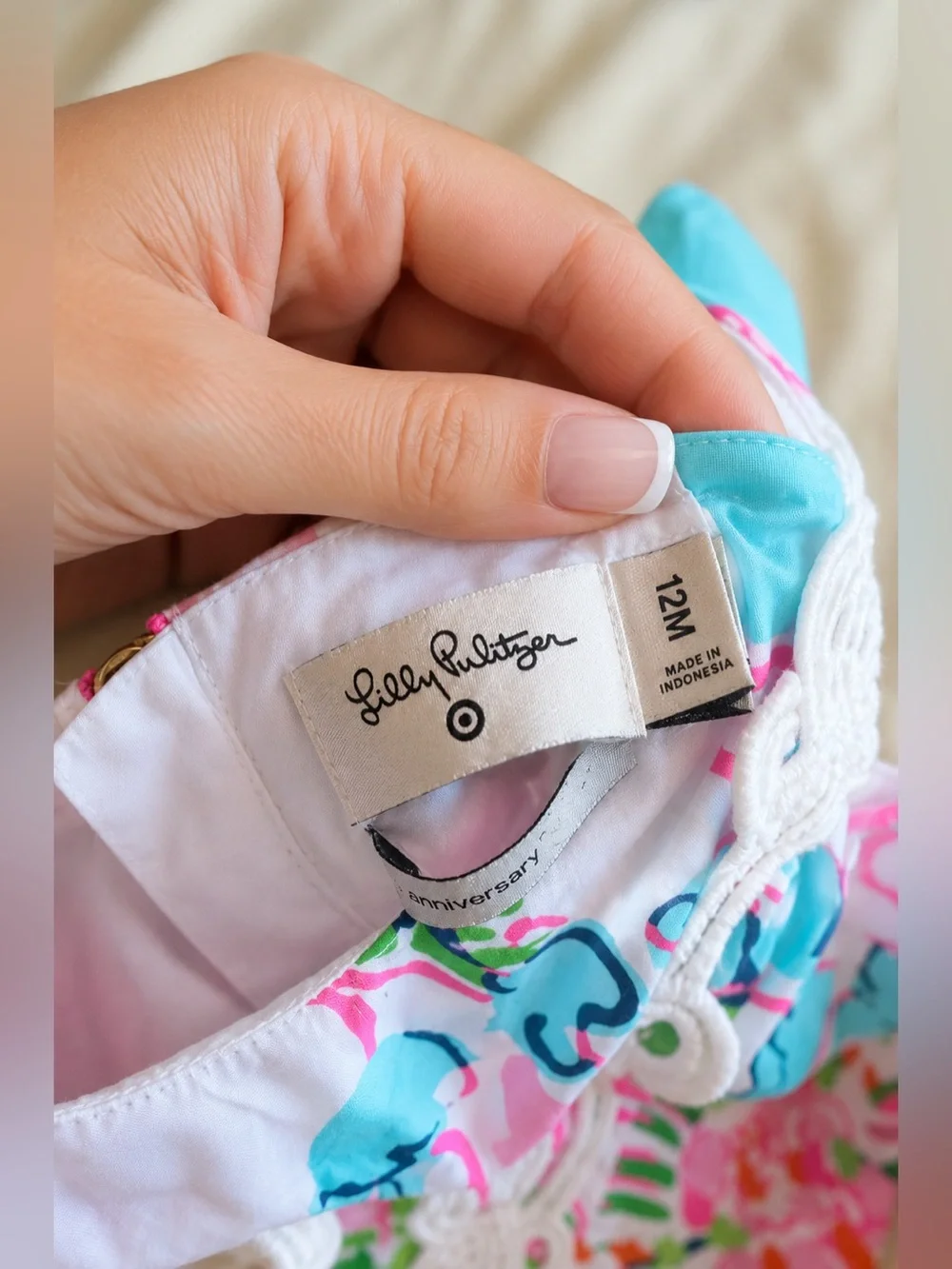 Lilly Pulitzer x Target Nosey Posey Toddler Girls Floral Shift Dress, 12 m, EUC!